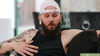 Old friends watching porn and jerkng off