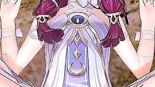 Genshin Impact - Columbina Outdoor Sex - Hentai 3D Animation
