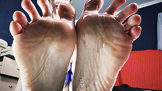 Oiled Feet Asmr Slow Sole POV & Deep Whisper Tease