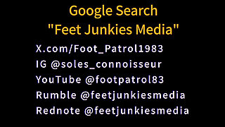 Nurse Jasmine Doe's Afterwork Hot Stinky Feet N Nude Long Toenails