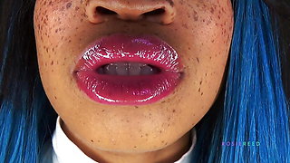 Seductive Glossy Lips Edging JOI- Goddess Rosie Reed