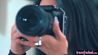 Latina fucked by shemale photographer