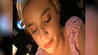 Blonde Bukkake Slut Takes Every Cock and Massive Facial Loads
