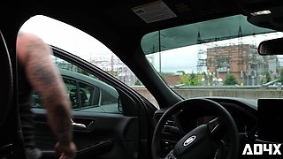 AD4X - Tatted 18yo girl In ROUGH DOGGY-STYLE Romp