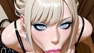 Hentai anime - dancer makes you hot and sucks it