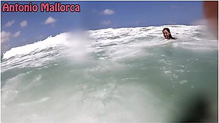 Having Fun On A Nudist Beach With La Round Ass Italian Cherry