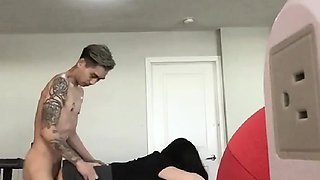 Legit Korean RMT Intern Convinced and Gives In To Huge Cock