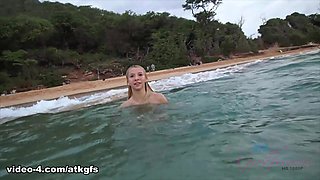 Kenzie Reeves in Kenzie Hits The Nude Beach, But Needs Your Cock All The Time - ATKGirlfriends