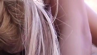 Blonde MILF Gives Sloppy Blowjob and Takes Facial