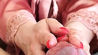 My Candy Moans Like Crazy While Jerking Me - Slaps My Cock During Orgasm & Intense Post Cum Milking