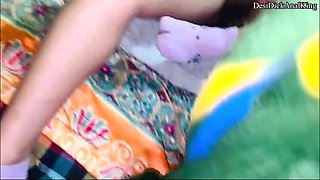 Desi housewife gets her tight pussy fucked hard in doggy style by big dick