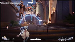 Marvel Rivals - Clock And Dagger Basic Costume Huge Ass And Boobs Thicc Nude Mod