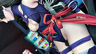Psylocke Gets Pounded by Monster in Hardcore 3D Action