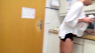 Stacy Lou - MDH - German Teen Nurse Seduce to MMF Fuck at