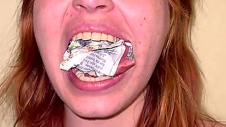 Newspaper Gag POV - Stuffing, Slapping, Taking Out