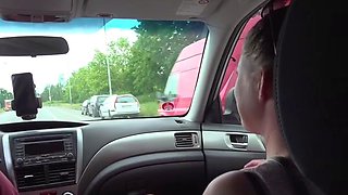 Sexy Whore Fucks Stranger For Lift