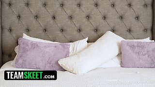 Kinky stepbros share stepbros' big cocks in wild orgy frenzy!