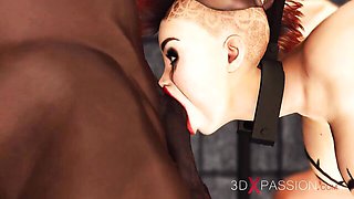 Stupefying girlfriend's short hair sex