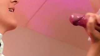 Amazing Handjob for Sissy and Hot Funny Cumming