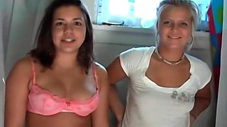 Shower time fun for sam and callie