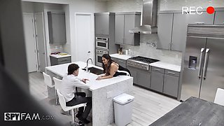 Stepson's big cock begs for a hot Valentine's fuck from Ava Addams in HD