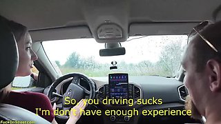 First Time Deep Anal in Car - Polly Yangs Rough Teen Fucked Hard Backseat