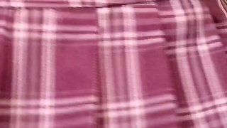 Trying on 3 Cute Mini Skirts - Jungle Green, Pink Bows & Burgundy Straps