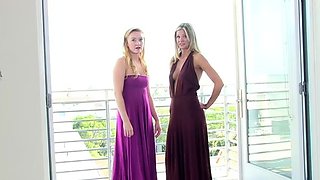 Beautiful Blonde Babes Lesbian Massage