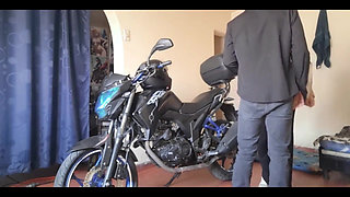 My Stepsis Sucks My Cock and Gives Me Ass When I Take Her for a Ride on My Motorcycle