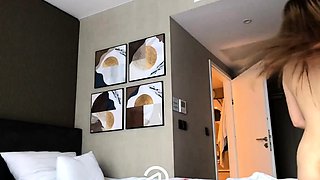 Doggystyle hardcore in the bathtub with a babe