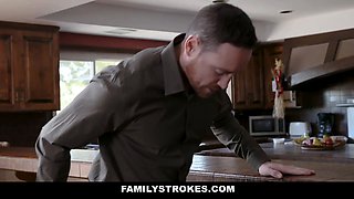 Stepdad makes daughter-in-law into hardcore him