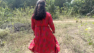 Hot Cream Pussy in Forest Side Outdoor