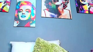 Horny amateur fat slut masturbates using her adult toy