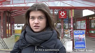 18 Year Old Teen Nymphomaniac Fucks in Public - Amateur Blowjob & Cumshot