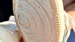 Amateur Foot Fetish Girlfriend Sucks and gives a Footjob