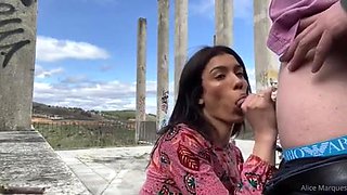 Alice marques outdoor blowjob
