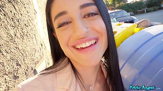 Ara Mix’s Skinny Russian Pickup in Public Heat