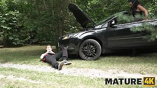 Mature Texas Patti Gets Kinky Outdoor Sex with Big Dick in Czech Woods - HD 1080p