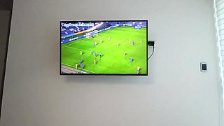 Latina Amateur Couple Real Homemade Colombian Girlfriend Watching Soccer Pov Big Ass Multiple Cum