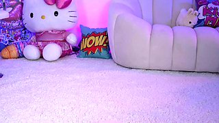 Horny big boobed fat chubby busty blonde