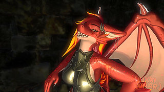 POV Horny dominant femdom futa dragon makes you serve her...