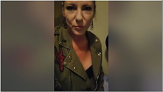 Horniest Sexy Milf Masturbates In Bar Bathroom