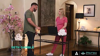 Seth Gamble as Sky Wonderland Instructor in Sky Wonderland Hentai: Rude Customer Receives Hardcore Nuru Massage