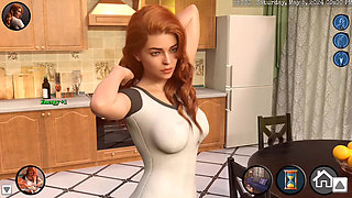 Alone in the Room, the Stepmother Playfully Made the Photographer Break a Sweat on the Bed