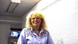 Blonde amateur blowjob POV in public