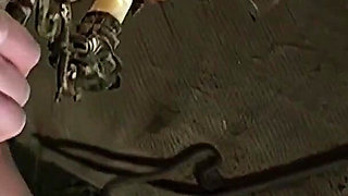 Hot Gypsy Witch Tormented with Hot Wax