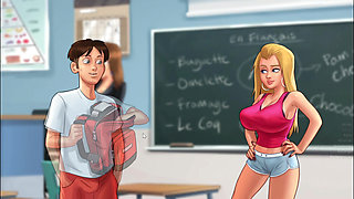 MY STEPMOM GETS ME MASTURBATING IN HER UNDERWEAR - Summertime Saga