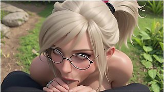 Ai Generated - Public Outdoor Creampie With Hot Stranger With Car Toon