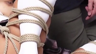 Shibari Bondage and Anal with Hot Japanese Sailor College Girl