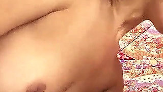 Skinny Asian teen filmed in threesome with step dad